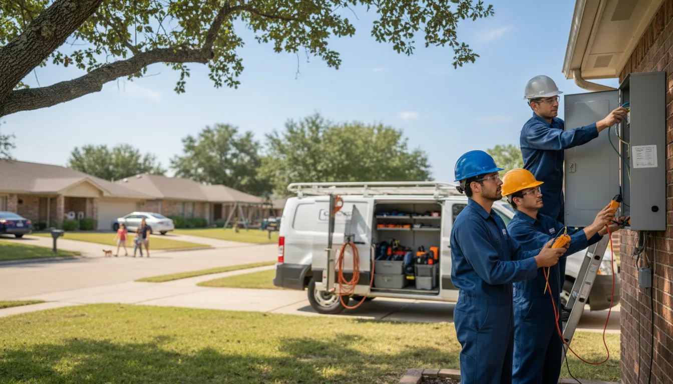 Certified electrician providing emergency electrical services in La Moille, IL